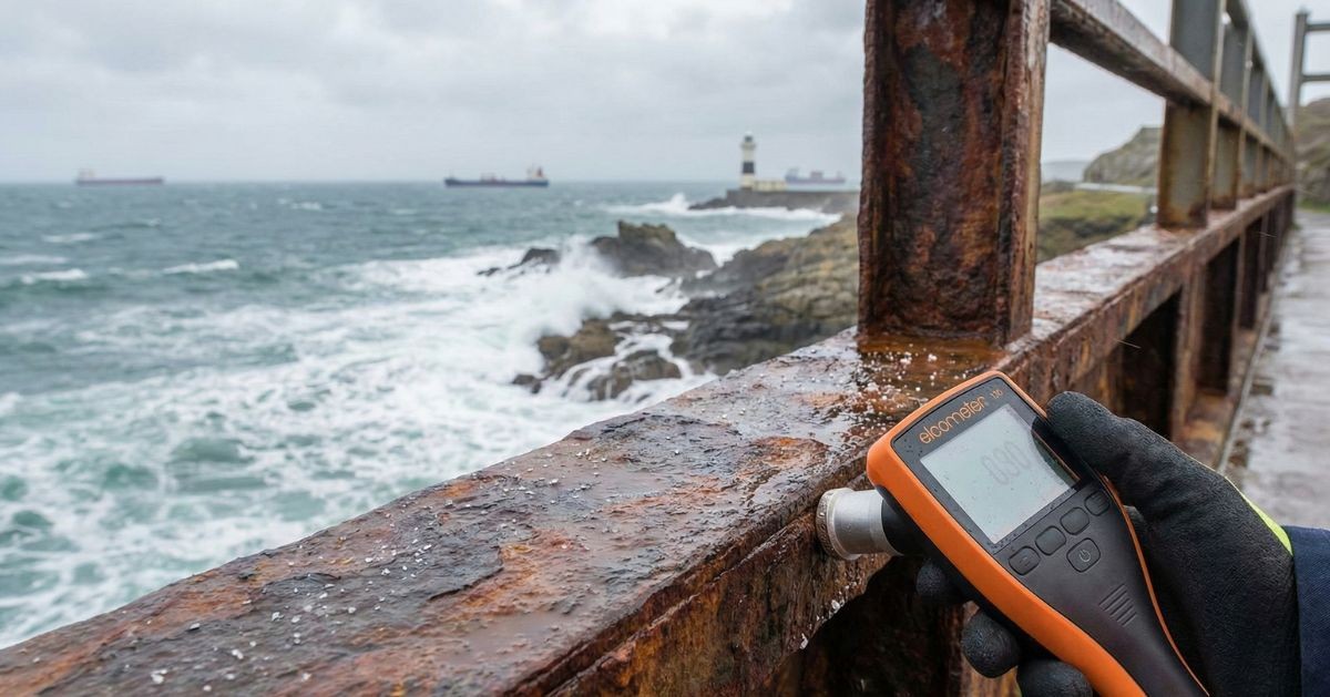 Elcometer 130 | เครื่องวัดเกลือบนพื้นผิวที่จำเป็นในงานพ่นสีริมทะเล